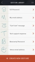 Gesture Based Keyboard - iOS App Template Screenshot 2