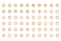 140 Emoticon or Emoji Vector Icons Screenshot 2