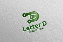 Letter D for Digital Marketing Financial Logo Screenshot 1