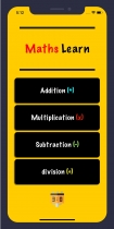 Math Learner For Kids iOS App OBJ C Screenshot 1