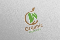 Natural And Organic Logo Design Template Screenshot 1