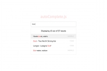 autoComplete.js - AutoComplete Library JavaScript Screenshot 3