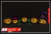 Halloween Pack 5 in 1 3D Model Screenshot 3