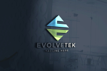 Evolve Letter E Logo Pro Template Screenshot 1