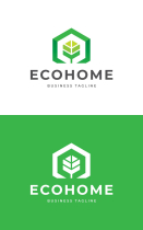 Green House Logo Template Screenshot 3
