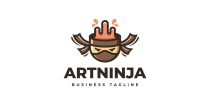 Creative Ninja Logo Template Screenshot 1