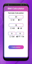 BMI Calculator - Android App Source Code Screenshot 5