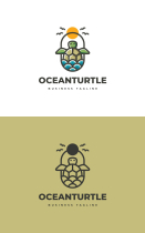 Ocean Turtle Logo Template Screenshot 3