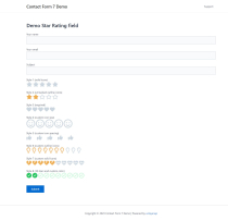 Rating Field for Contact Form 7 Screenshot 1