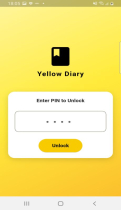 Yellow Diary – Smart And Secure Diary Flutter Screenshot 1