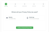 Privacy Policy Generator WordPress Plugin Screenshot 1