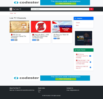 YouTube Live TV CMS Screenshot 9
