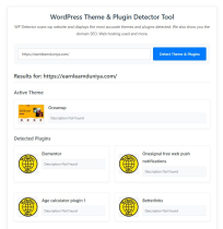 WordPress Website Theme And Plugin Detector Screenshot 2