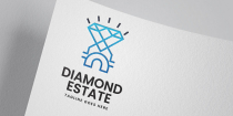 Diamond Estate Logo Template Screenshot 1