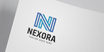 Nexora N Letter Company Logo Template Screenshot 1