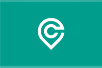 Center Pin Point Letter C logo design vector Screenshot 1