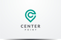 Center Pin Point Letter C logo design vector Screenshot 2