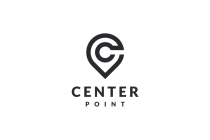 Center Pin Point Letter C logo design vector Screenshot 3