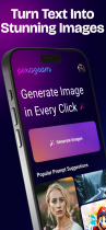 Pixagram – Modern AI Image Generator Flutter App Screenshot 1