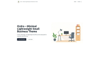 Ordra - Minimal Lightweight WordPress Theme Screenshot 1