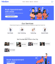 Salon Booking Application - MERN Stack Screenshot 1