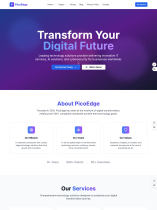 PicoEdge – Modern Tech Businesses Template Screenshot 1