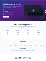 PicoEdge – Modern Tech Businesses Template Screenshot 5