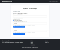 Secure Image Sharing Script Screenshot 2