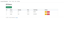 ASP NET Invoice Generator Screenshot 4