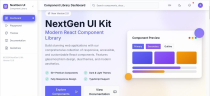 NextGen UI Kit - Modern React Component Screenshot 1