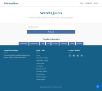 Wisdom Share Quotes Sharing Platform Screenshot 4