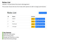 Laravel Role And Permission Management Module Screenshot 2