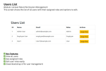 Laravel Role And Permission Management Module Screenshot 3
