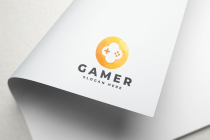Gamer Polygonal Controller Logo Screenshot 2
