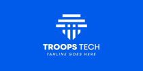 Troops Tech Creative Logo Design Screenshot 1