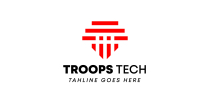 Troops Tech Creative Logo Design Screenshot 2