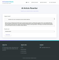 AI Content Generator Screenshot 4