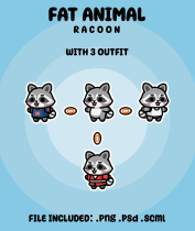 Cute Fat Animal Characters Bundle Screenshot 8