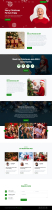 Christmas Event Planing Website Template Screenshot 1
