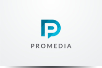 Letter P Negative Space Vector Logo Design v18 Screenshot 1