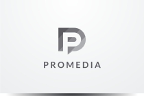 Letter P Negative Space Vector Logo Design v18 Screenshot 2