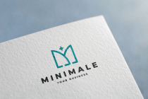 Minimale Letter M Star Logo Screenshot 3