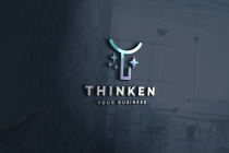 Thinken Abstract T Sparkle Logo Screenshot 2