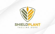 Agriculture Plant With Shield Logo Design Screenshot 1