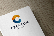 Abstract Flowing C Letter Logo Screenshot 2