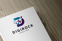 Digital Rocket D Letter Logo Screenshot 2