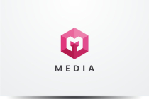 Letter M Hexagon Geomeric Logo Design Vector v06 Screenshot 1