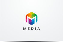 Letter M Hexagon Colorful Logo Design Vector v.10 Screenshot 1