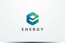 Letter E Hexagon Pixel Logo Design Vector v.19 Screenshot 1