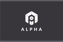 Letter A Hexagon Geometric Logo Design Vector v.21 Screenshot 2